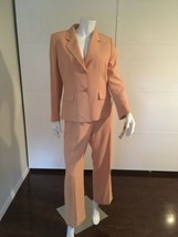 Kasper Classics Woman Pant Suit Elegant Size 10P Peach Salmon Neutral NWT - £51.43 GBP