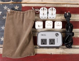 Foval 200W Travel Adapter Power Converter International 4 USB Port Charg... - $29.15