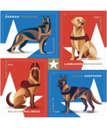 USPS Forever Stamps - U.S. Military Working Dogs - Booklet of 20 Forever... - £23.67 GBP