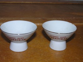 Vintage Lot of 2 Finest Sake Gekkeikan Blue &amp; White Floral Japanese Porcelain  - £6.72 GBP
