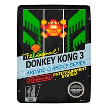Donkey Kong 3 NES Box Retro Video Game By Nintendo Fleece Blanket   - £36.16 GBP+