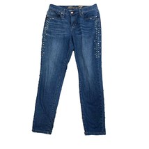Seven 7 Womens Jeans Girlfriend Fit Sz 6 Stretch Side Studs Embellished ... - $18.81