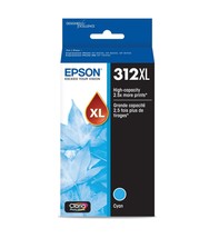 EPSON 312 Claria Photo HD Ink High Capacity Cyan Cartridge (T312XL220-S)... - $39.51
