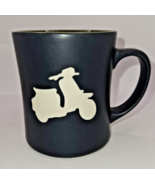 Starbucks Mug  Vespa Moped Scooter Matte Black &amp; Army Olive Green 16 oz - £9.79 GBP