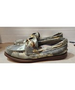 Sperry Top-Sider Women 6.5 AO 2-Eye Vida Metallic Gold Camo Boat Shoes S... - £15.76 GBP