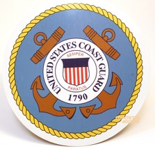 US Coast Guard 1790 Car Refrigerator Circle Magnet  United States 5&quot; - NEW - $3.95