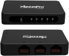 5 Port USB Powered 10 100Mbps Ethernet RJ45 Network Switch Hub Black 61025 - £36.42 GBP