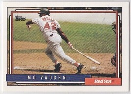 M) 1992 Topps Baseball Trading Card - Mo Vaughn #59 - £1.57 GBP