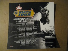 Van&#39;s Warped Tour Poster New Found Glory NOFX Bad Religion The Casualties - $26.99