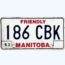  Canada Manitoba Friendly Passenger License Plate 186 CBK - $25.73