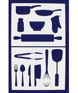 Kitchen/Cooking Stencils 2 Piece Set - 14 Mil -8&quot; X 10&quot; - Painting /Craf... - $26.16