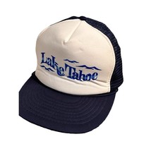 Vintage Otto intl inc. Lake Tahoe mesh back trucker hat Blue adj. - $24.99