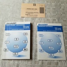 Vintage SHARP YO-210 Electronic Organizer Manuals Warranty Cards only - $9.74