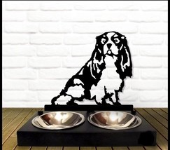 Dog Bowl Stand, Personalized Pet Bowl with Stand, Cat Dog Bowl Stand, Cu... - £80.95 GBP