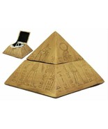 Egyptian Wonder Pyramid Hinged Jewelry Box Figurine Decorative Trinket S... - $32.99