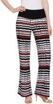Women with Control Womens Tummy Control Pleat Printed Wide Leg Pants Petite XL - £7.49 GBP