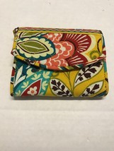Vera Bradley Women&#39;s Phone Case Provencal Wristlet Yellow Quilted Holder ID - $14.85