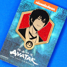 Avatar the Last Airbender Fire Nation Zuko Golden Glitter Enamel Pin Figure - £15.61 GBP