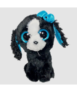Ty Beanie Boos Tracey Black Puppy Dog Lover Glitter Eyes Plush 2016 6.25&quot; - £16.59 GBP
