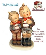 MJ Hummel Max and Moritz * Rare * Vintage Goebel Figurine #123 - £62.91 GBP