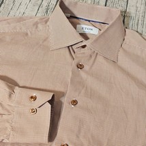 Eton Dress Shirt Mens 17 - 43  Cotton 2XL Oxford Dress Button Up Down Re... - $29.99