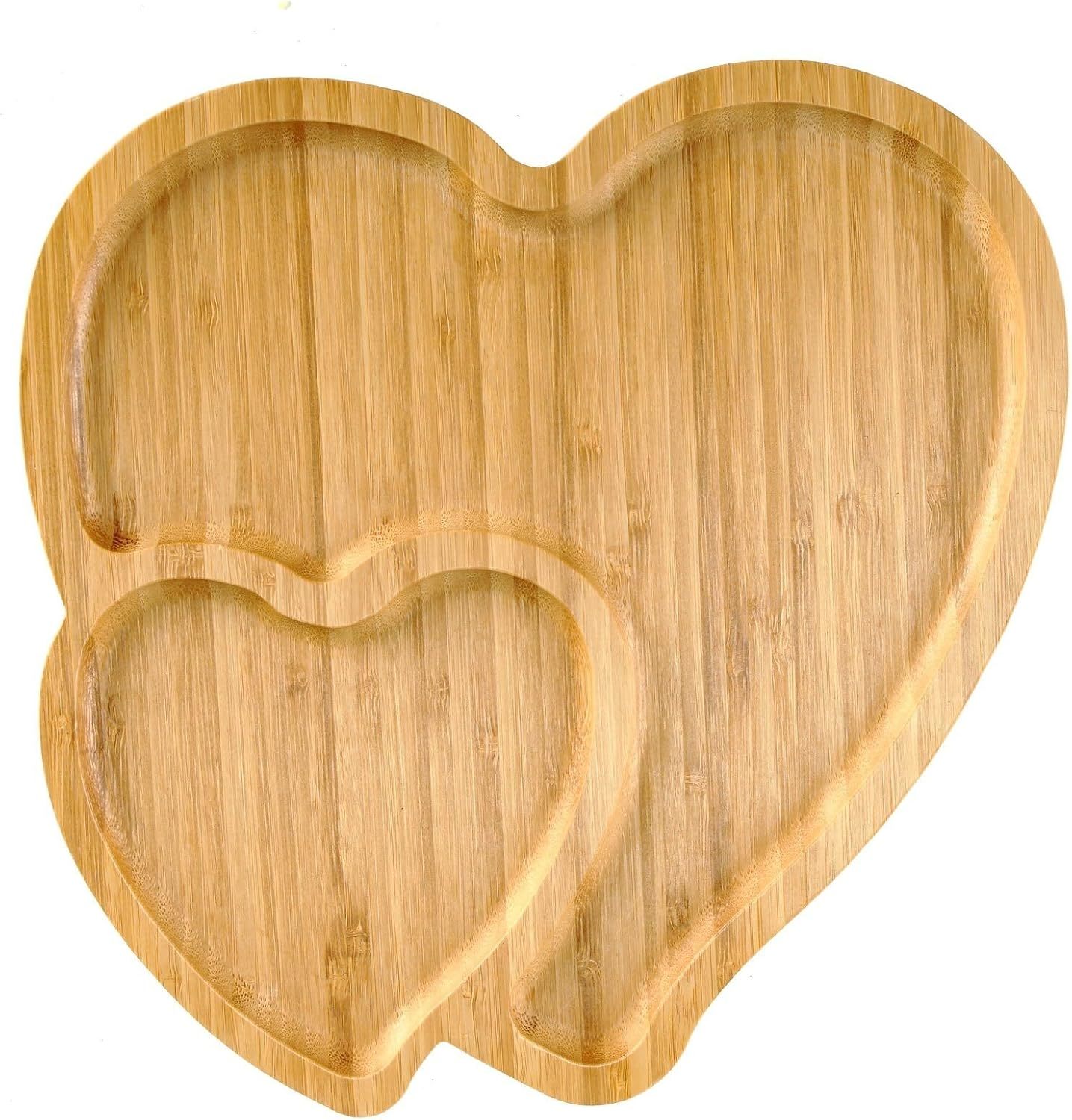 Binaryabc Heart Shaped Charcuterie Board Wood Serving Platters And Trays... - $32.92