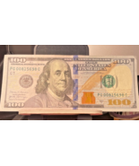 $100 bill  Series 2017A Low Serial PG00815698  Circulated - $149.00