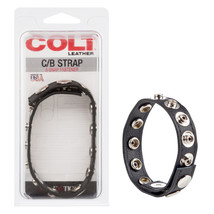 Colt Leather C/B Strap 8 Snap Fastener Black - £12.33 GBP