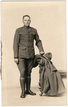 WW1 RPPC, U.S. Army Corporal Standing Next to His Gear 1918-19 named/dated - £14.12 GBP