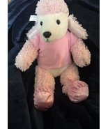 Bear Mill Plush Pink Dog Poodle Stuffed Animal Puppy Secret Compartment - £18.93 GBP