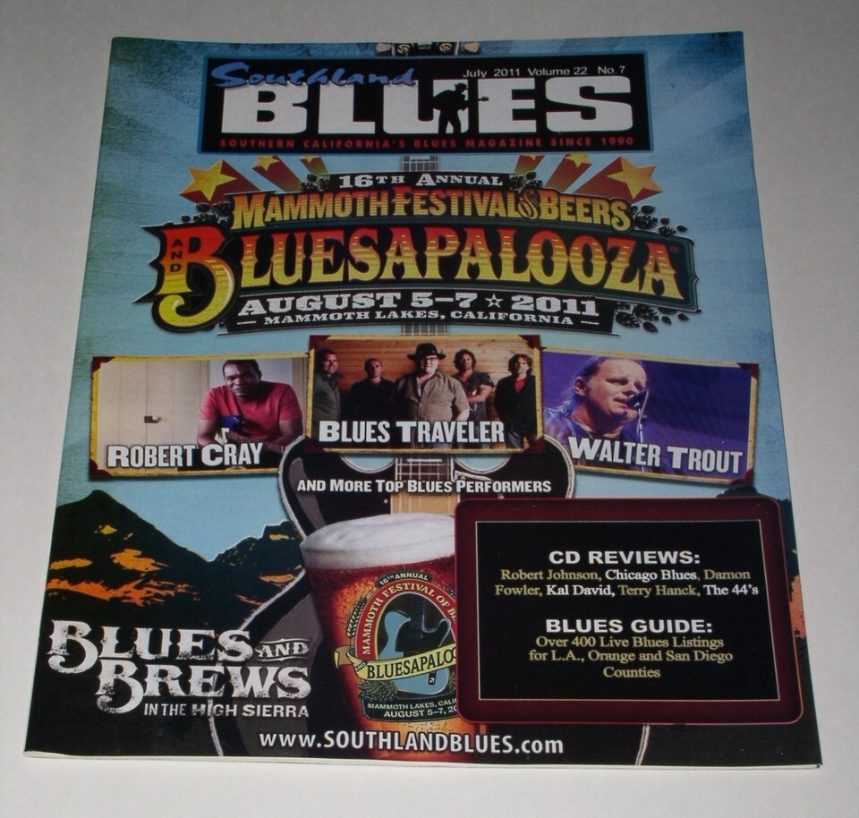 Robert Cray Blues Traveler Walter Trout Bluesapalooza Magazine Vintage 2... - $24.99