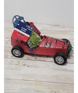 New Christmas Decoration Tree Metal Derby Car Collectible Alpine Christm... - $27.42 CAD