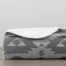 Southwestern Gray Shearling Throw Blanket - $140.76