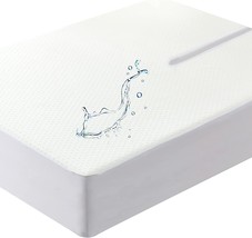 Bamboo Cooling 32-34&quot; Split Top King Mattress Protector for Adjustable Bed - £60.33 GBP