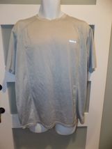 Reebok Gray Athletic Training Running SS Tee - Reflective at Night Size ... - $17.80