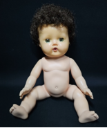 VTG 1956-58 American Character Tiny Tears 13.5&quot; Brunette Rock A Bye Eyes... - $86.66