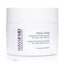 NassifMD Detox Pads Facial Radiance Pads, Glycolic Acid Pads, Exfoliatin... - $20.34