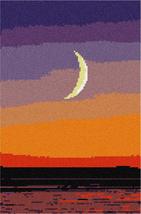 Pepita Needlepoint Canvas: Moon at Sunset, 8&quot; x 12&quot; - £68.53 GBP+