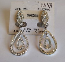 Swarovski Crystal Chandelier Clip On Earrings - $14.85