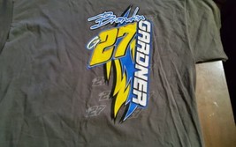 Brandon Gardner Racing #27 Loudenville Ohio T Shirt Size XL Gray Yellow ... - £18.22 GBP