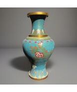 Antique 13th Century China Dynasty Bronze Cloisonné Vase 9” - $579.15