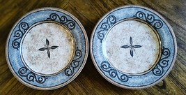 Set Of 2 Furio Home &quot;Madrid&quot;  8 1/4&quot; Salad/Dessert Plates -Indonesia-VG - £8.79 GBP