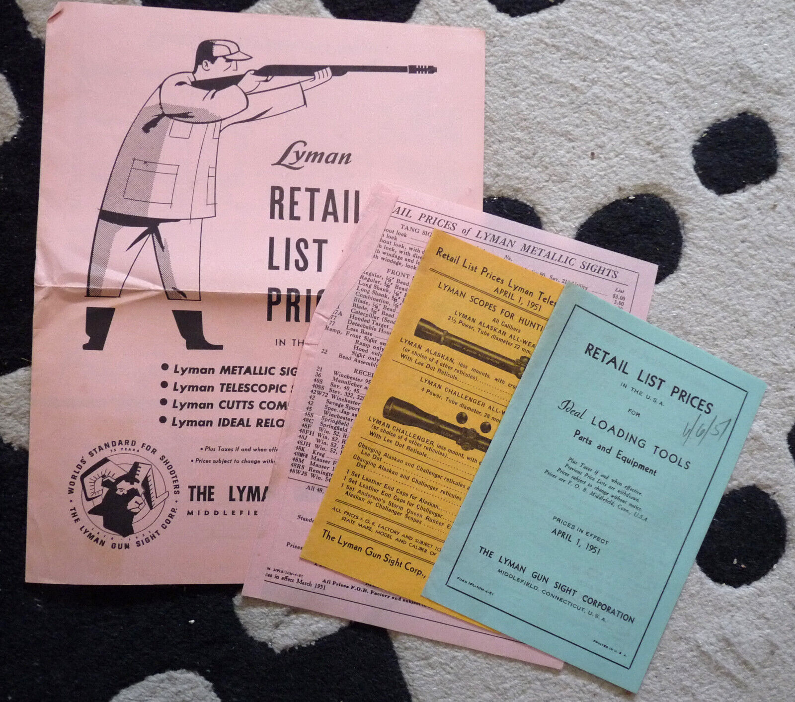 Vintage Lyman Sights 36 advertising catalog original price lists flyers scopes Item image 2