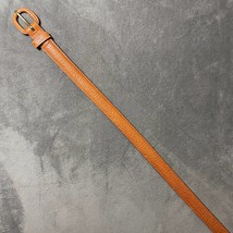 Cipriani Genuine Shrunken Buffalo Cognac Brown Leather Belt 9210 - Size Medium - £15.56 GBP