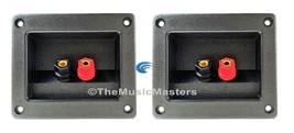 2X Square Banana Screw Mount Terminal Cup for Car Home Audio Speaker Box... - £8.70 GBP