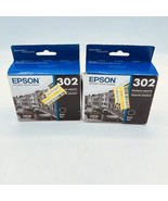 2 Pack EPSON 302 Standard Capacity Black Ink Cartridge T302020 Ink 6-10/... - £14.87 GBP