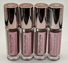 4 pack Revolution Conceal Define Full Coverage Concealer and Contour C10 - $23.64