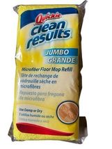 Quickie Clean Results Jumbo Microfiber Floor Mop Refill Cleans Tile &amp; Ha... - $8.75