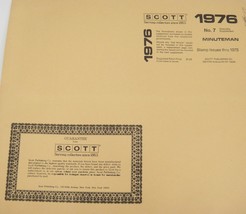 Scott Minuteman Specialty Stamp Album Supplement 1975 No. 7 - $55.58 MXN