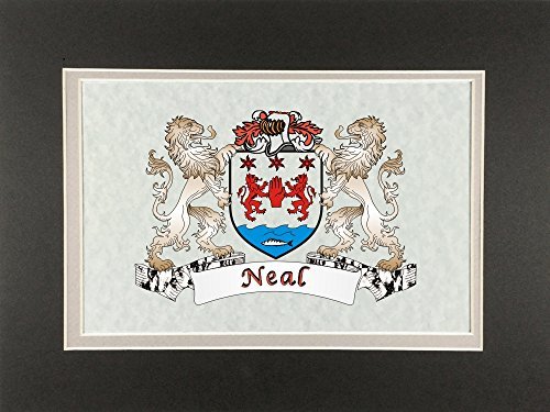 Neal Irish Coat of Arms Print - Frameable 9&quot; x 12&quot; - $24.00